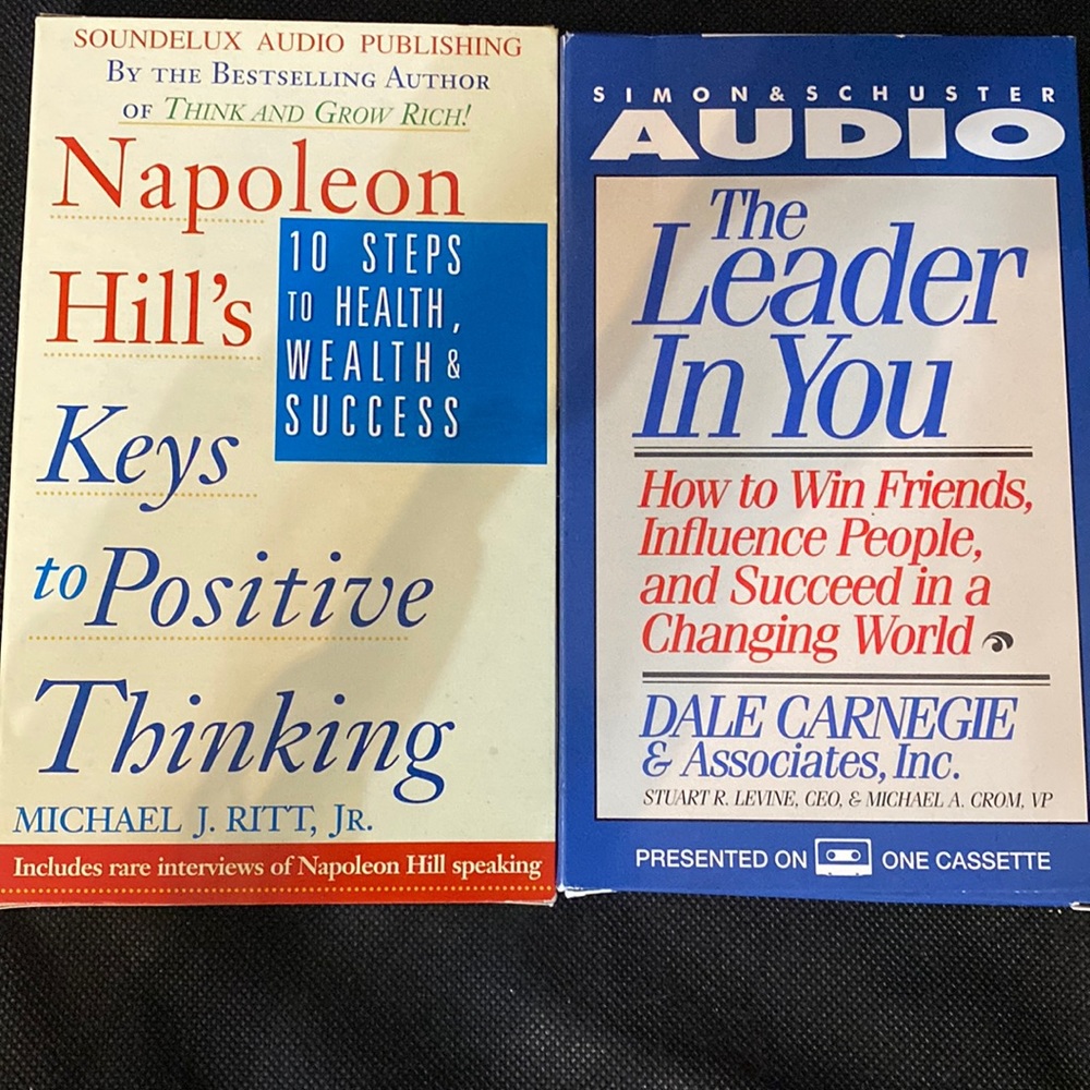 Napoleon Hill’s “Keys to Positive Thinking” 2 Audio & Dale Carnegie cassette